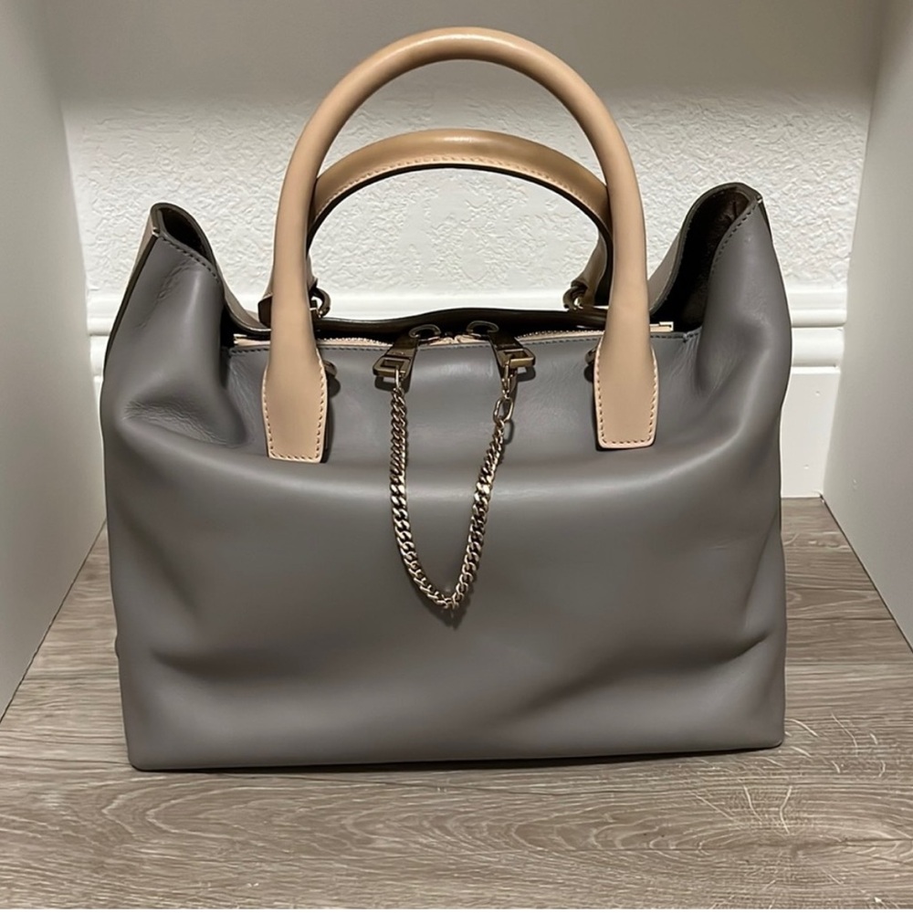 Chloé Baylee Tote Bag
 In Grey & Cream
